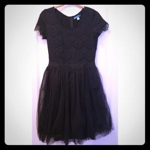 NWOT Pim + Larkin LBD Black Lace and Tulle Dress